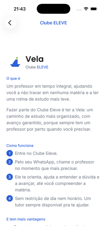App da ELEVE, Peça para entrar no Clube ELEVE