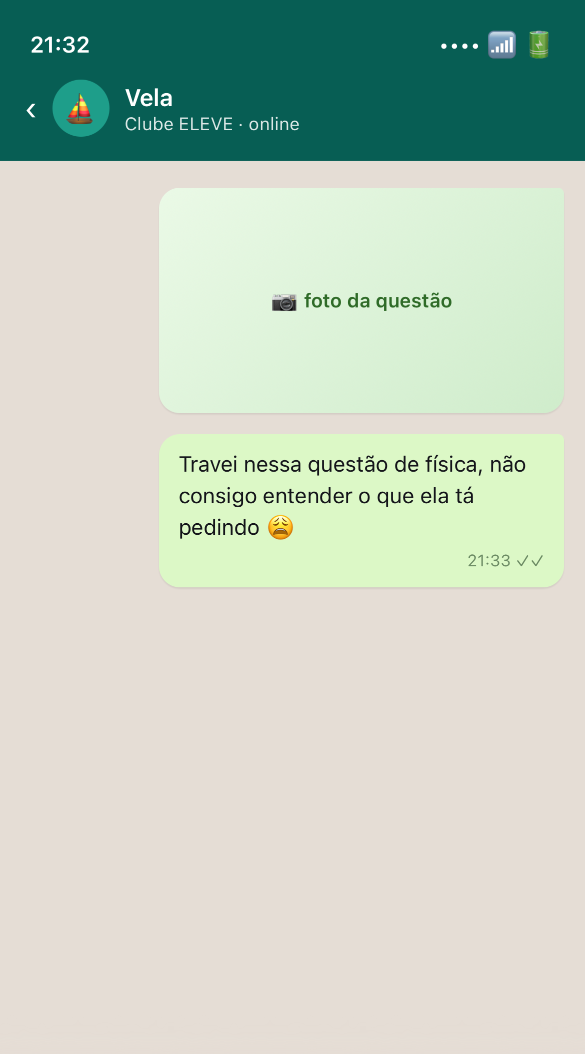 App da ELEVE, Chame a Vela quando precisar