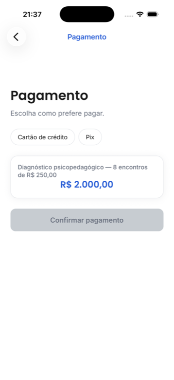 App da ELEVE, Contrate o diagnóstico